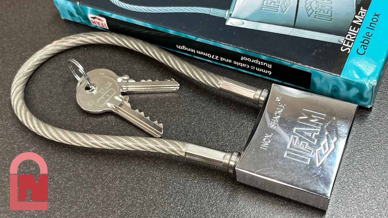 IFAM Marine Series Cable Shackle Padlock Picked