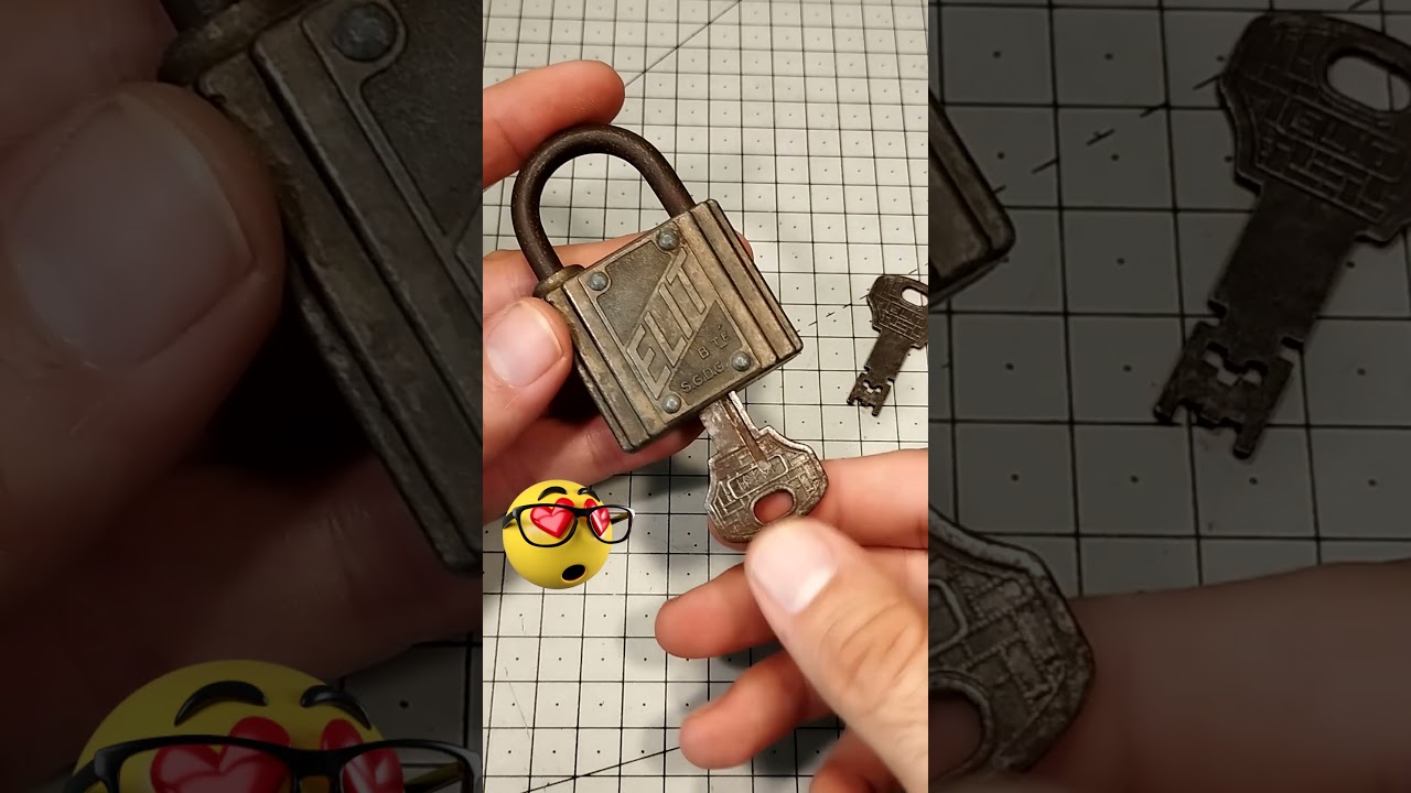 S010 ESPECTACULAR CANDADO VINTAGE FRANCÉS “ELIT” #lockpicking #antiques #padlock