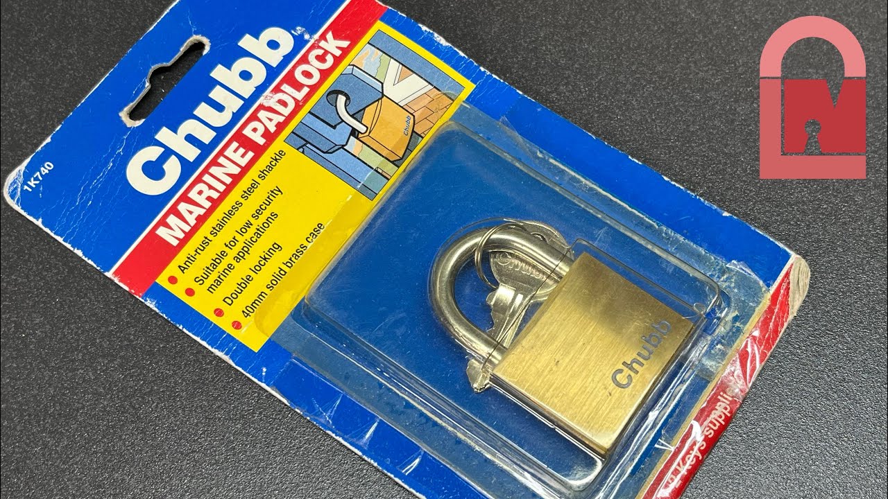 40mm Chubb Padlock Picked and Combed out of the Pack