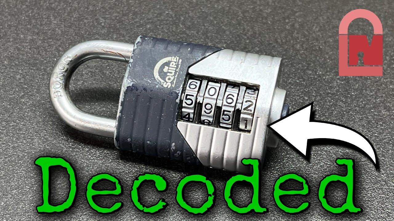 Squire CP35 Combination Padlock Blind Decoded