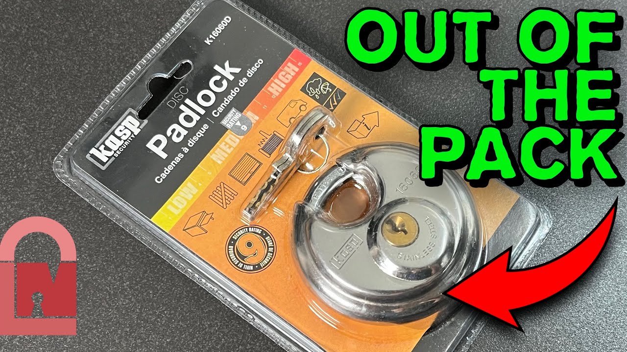 KASP 16060D Padlock Picked out of the Pack