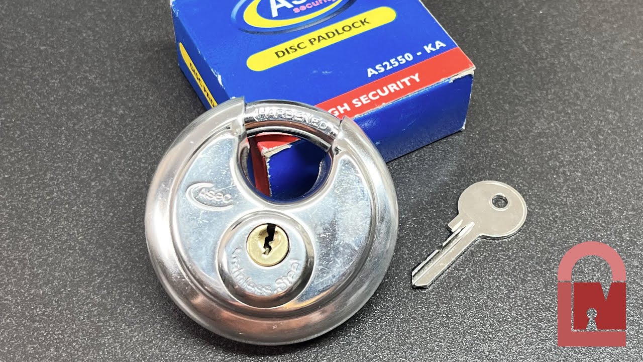 Asec AS2550 Disc Padlock Picked