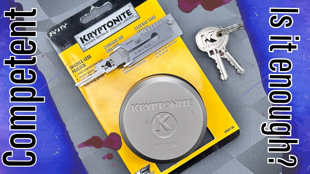 [1604] Kryptonite Hidden Shackle Padlock (Model 855156)