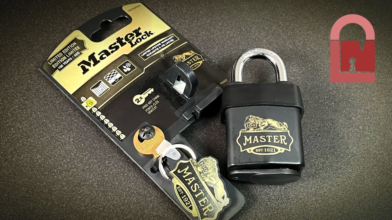 Limited 100 Year Anniversary Edition Master Lock 1921EURDCC Padlock Pick and Gut