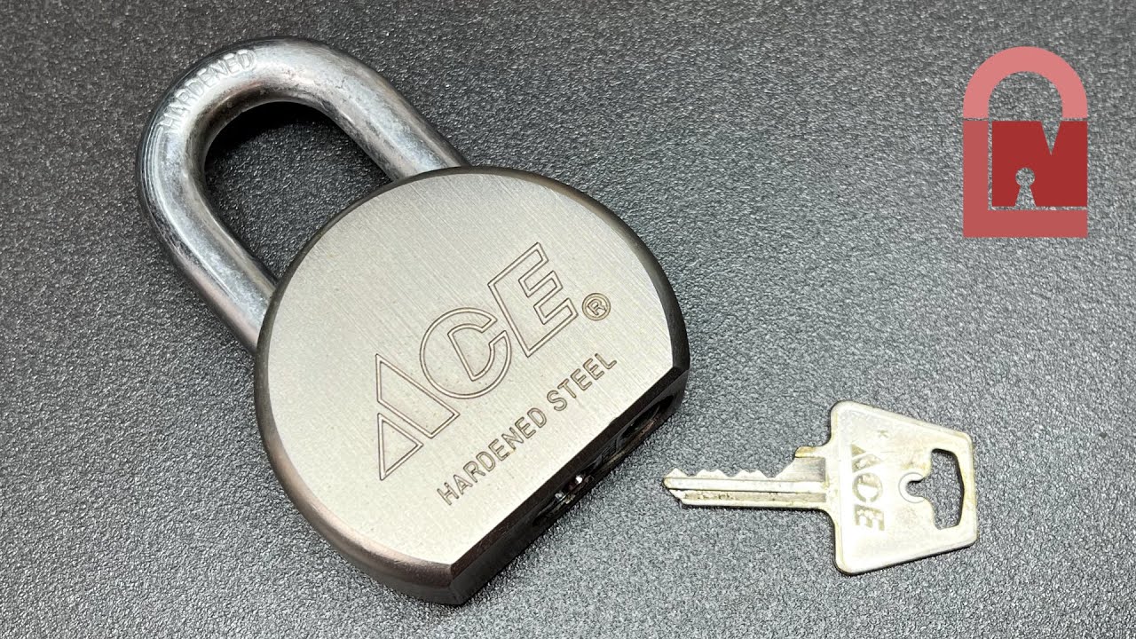 ACE A527 Round Body Padlock Picked