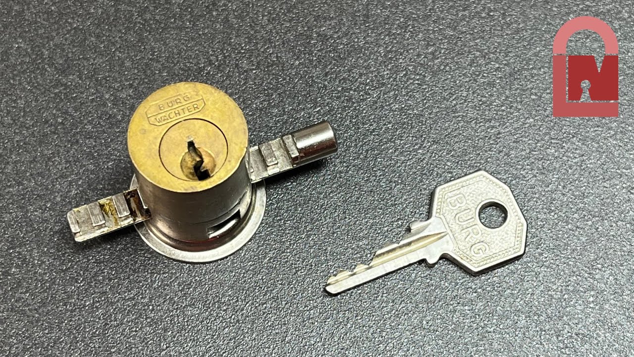 Vintage Burg Wachter Cabinet Lock Picked