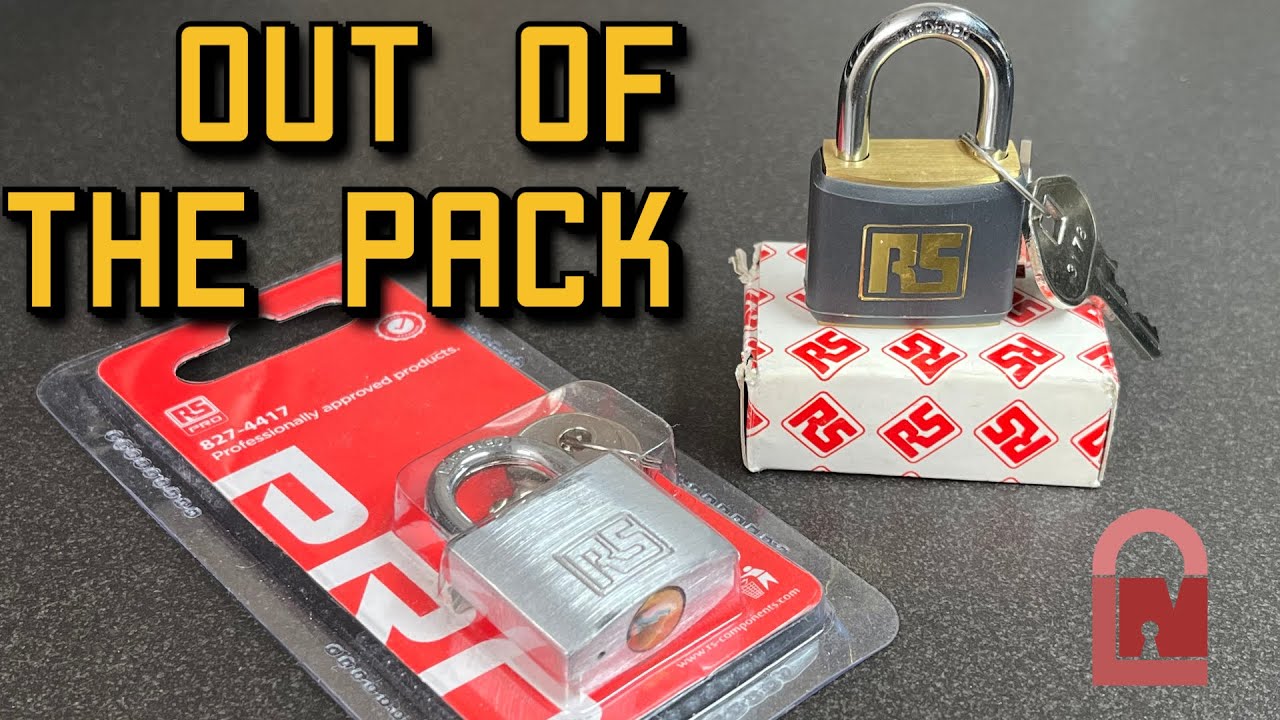 Two RS Components Padlocks Picked out of the Pack