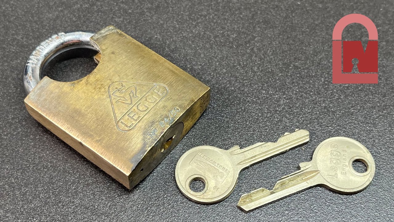 Vintage Legge Half Closed Shackle Padlock Picked