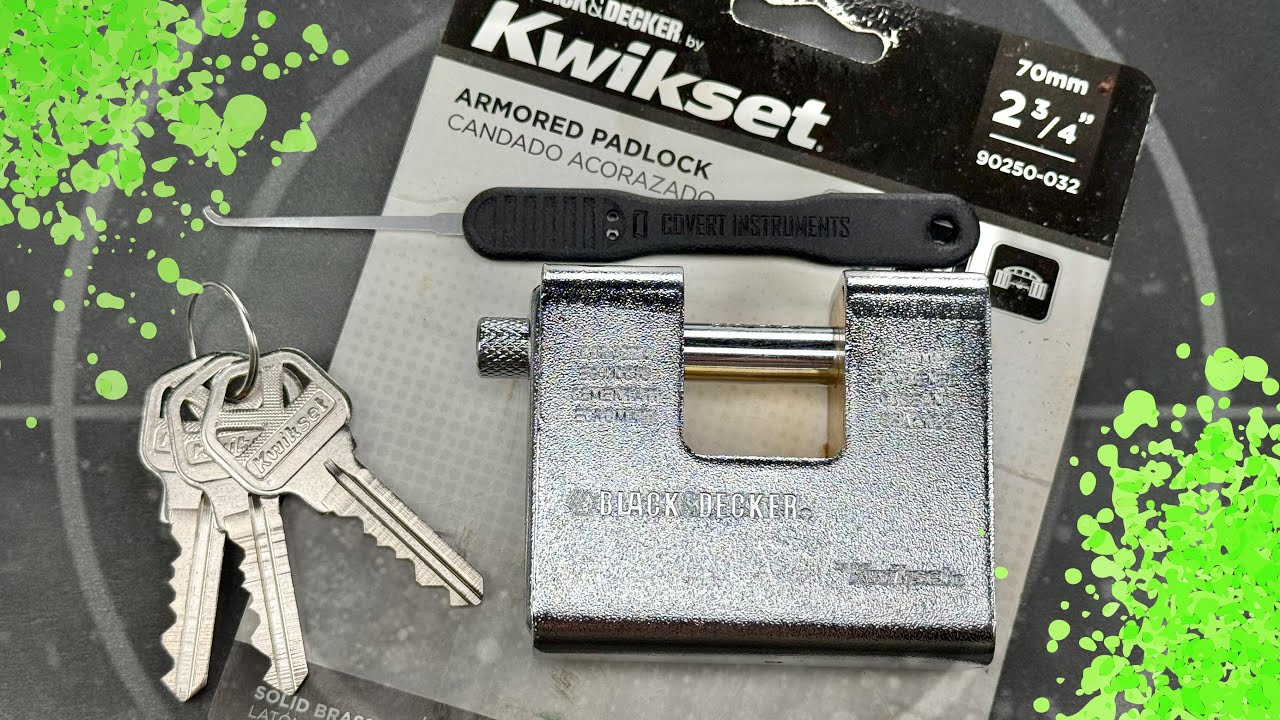 [1628] Strange Kwikset Armored Shutter Lock Picked