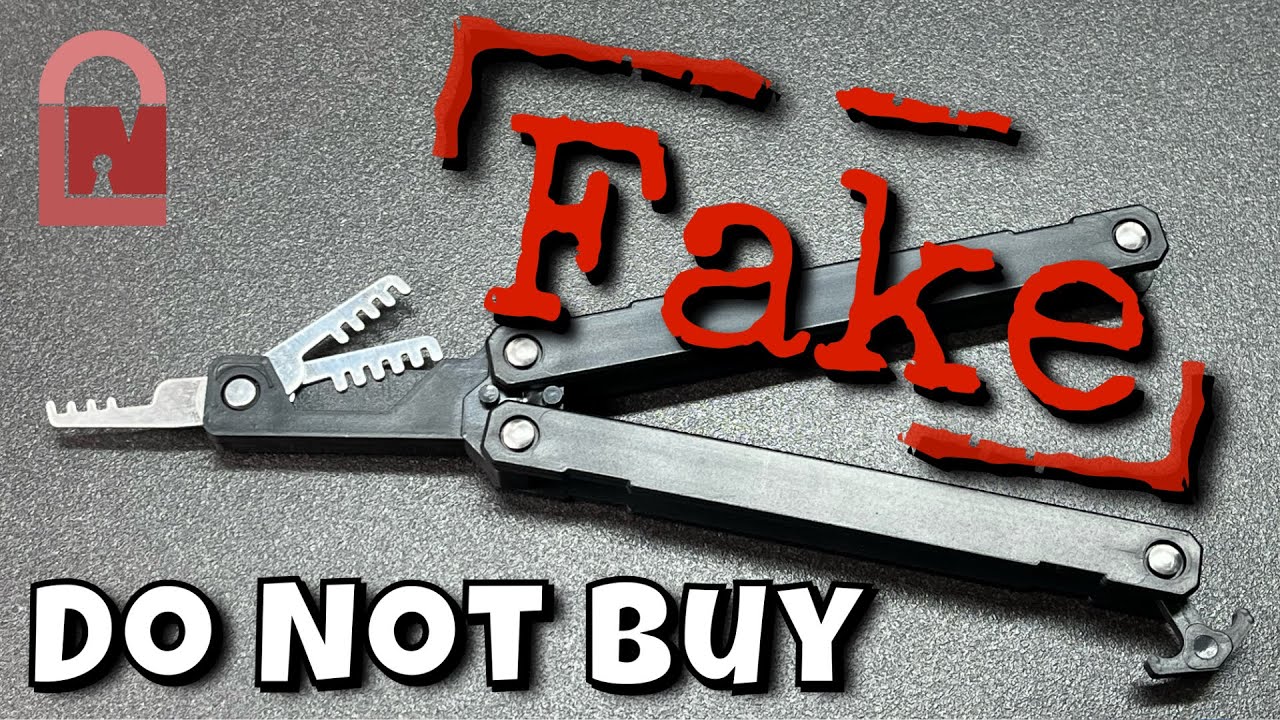FAKE! Horrible Butterfly Comb Lock Pick Copy - Do Not Buy!
