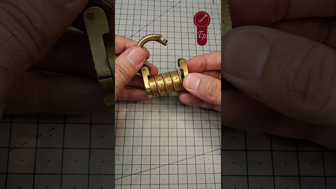 S105 BONITO CANDADO DE COMBINACIÓN ANTIGUO #lockpicking #antiques #antiguedades #padlock