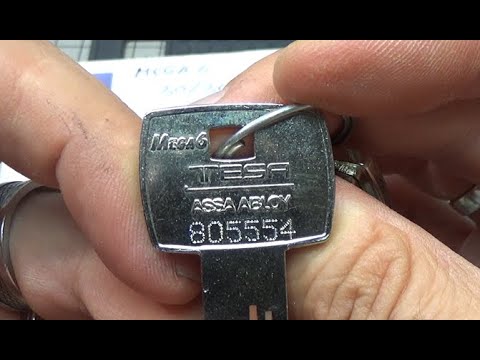 1213 CILINDRO MULTIPUNTO ASSA ABLOY TESA "MEGA6" GANZUADO Y DESMONTADO  eng sub
