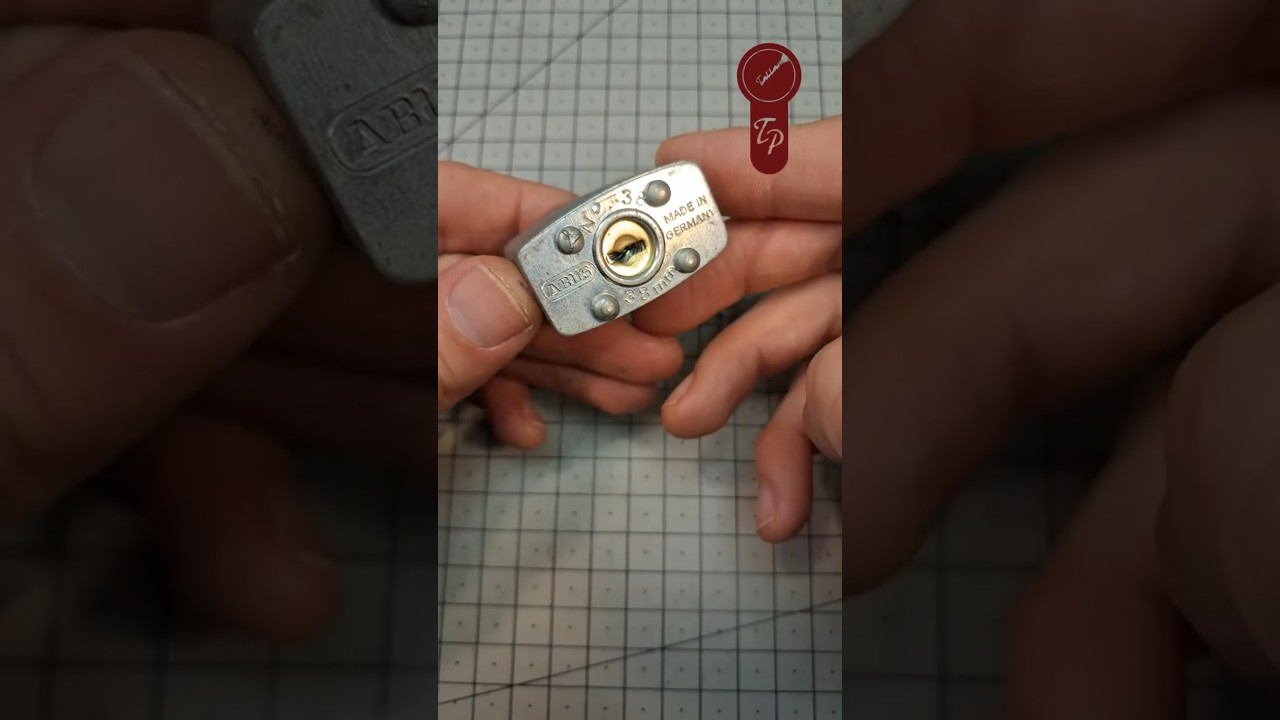 S124 CANDADO LAMINADO DE GUARDAS ABUS Nº38 GANZUADO #candado #lockpicking